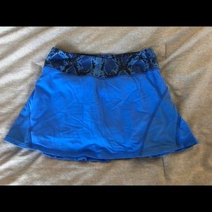 Blue lululemon skort
